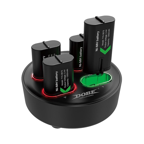 پک شارژر و باتری دسته ایکس باکس DOBE مدل TYX-0645S پک شارژر و باتری دسته ایکس باکس DOBE مدل TYX-0645S