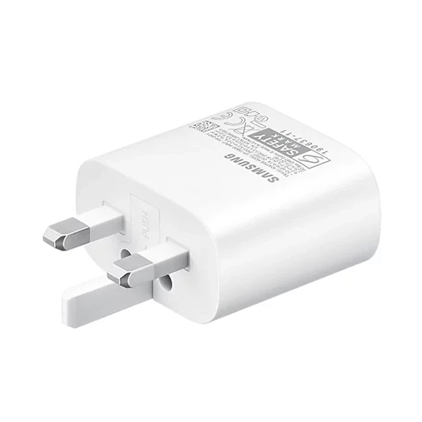 شارژر Samsung 25W EP-TA800 3 Pin سفید شارژر Samsung 25W EP-TA800 3 Pin سفید