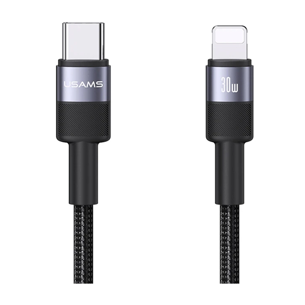 کابل شارژر Type-C to Lightning طول 1.2 متری برند Usams مدل SJ729 30W کابل شارژر Type-C to Lightning طول 1.2 متری برند Usams مدل SJ729 30W