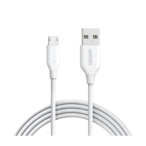 کابل شارژر USB to microUSB برند Anker مدل A8133 PowerLine طول 1.8 متر کابل شارژر USB to microUSB برند Anker مدل A8133 PowerLine طول 1.8 متر