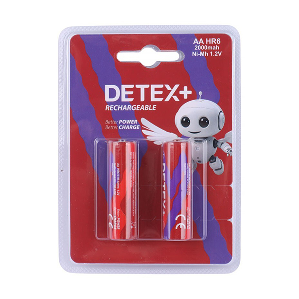 باتری شارژی قلمی Detex HR6 2000mAh باتری شارژی قلمی Detex HR6 2000mAh