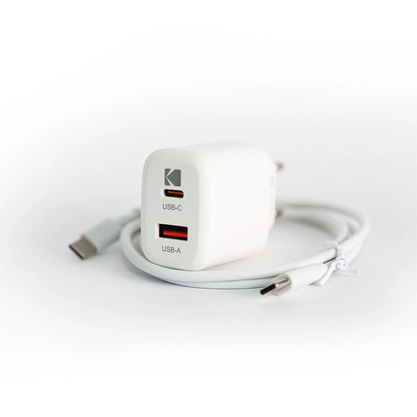 شارژر Kodak مدل WCWCS-7006 30W به همراه کابل USB-C شارژر Kodak مدل WCWCS-7006 30W به همراه کابل USB-C