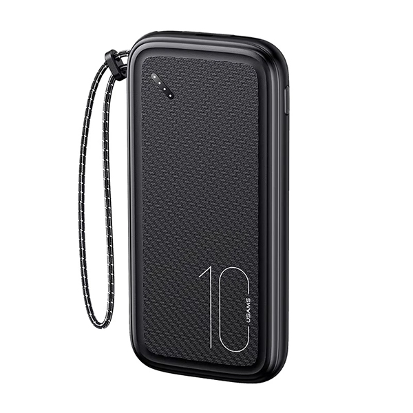 پاور بانک Usams مدل US-CD150 10W 10000mAh مشکی پاور بانک Usams مدل US-CD150 10W 10000mAh مشکی