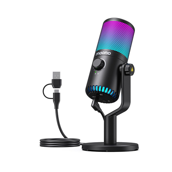 میکروفون رومیزی Maono مدل DM30 مشکی میکروفون رومیزی Maono مدل DM30 مشکی