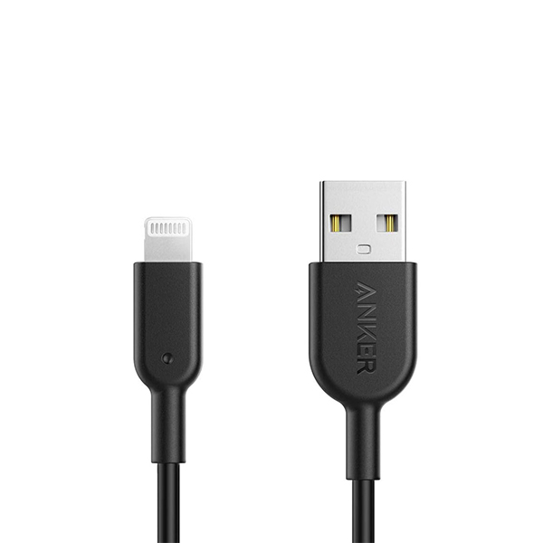 کابل شارژر USB-A to Lightning برند Anker مدل PowerLine II A8432H12 طول 1 متر