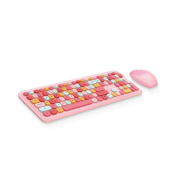 کیبورد و ماوس بی سیم Mofii مدل 666 Mix Pink کیبورد و ماوس بی سیم Mofii مدل 666 Mix Pink