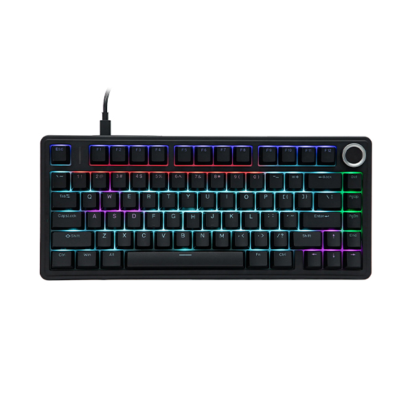 کیبورد گیمینگ مکانیکال سیم دار Aula مدل F75 مشکی سوییچ قرمز