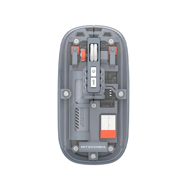 ماوس بی سیم Mitsushida مدل KC-T200R خاکستری