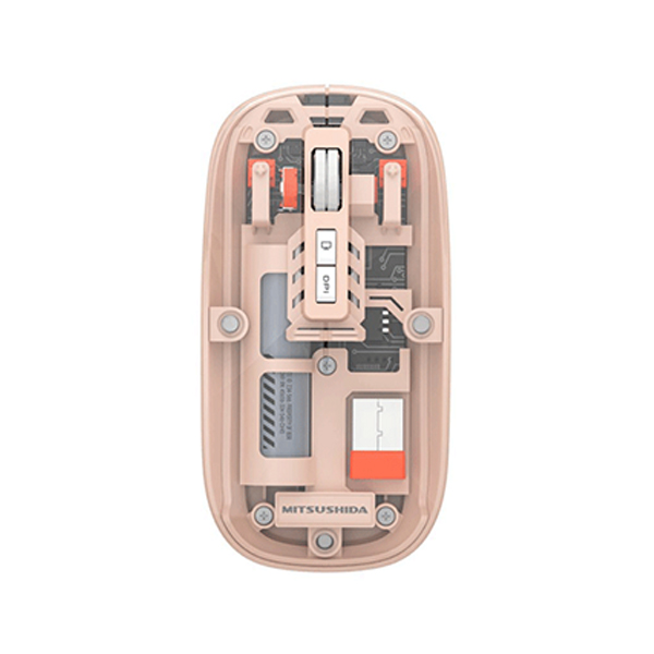 ماوس بی سیم Mitsushida مدل KC-T200R نارنجی