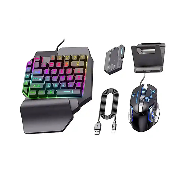 پک کامل موس کیبورد گیمینگ موبایل مدل MIX SE Plus