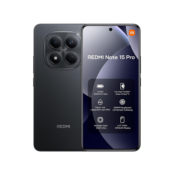 گوشی موبايل شیائومی مدل Redmi Note 15 Pro 4G ظرفیت 256 گیگابایت رم 8 گیگابایت مشکی