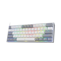 کیبورد مکانیکال گیمینگ Redragon مدل K617 FIZZ Pro White/Grey