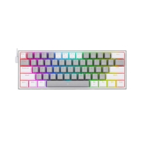 کیبورد مکانیکال گیمینگ Redragon مدل K617 FIZZ Pro Grey/White