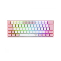 کیبورد مکانیکال گیمینگ Redragon مدل K617 FIZZ Pro White/Pink