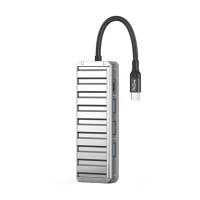 هاب 4 پورت ProOne مدل PHU554 نقره ای