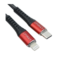 کابل شارژر ایفون Type-C to Lightning برند EPIMAX EC-21 طول 1.2 متری