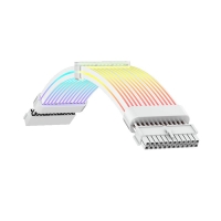 کابل اسلیو گیم مکس ARGB Extension 24 Pin Motherboard Sleeve سفید