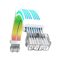 کابل اسلیو گیم مکس ARGB Extension 2x8 Pin GPU Sleeve سفید