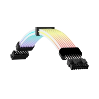 کابل اسلیو گیم مکس ARGB Extension 2x8 Pin GPU Sleeve مشکی