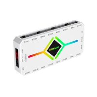 کنترل نورپردازی و سرعت فن گیم مکس V4.0 ARGB HUB PWM سفید