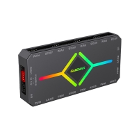 کنترل نورپردازی و سرعت فن گیم مکس V4.0 ARGB HUB PWM مشکی