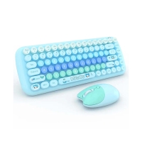 کیبورد و ماوس بی سیم Mofii مدل Candy Blue